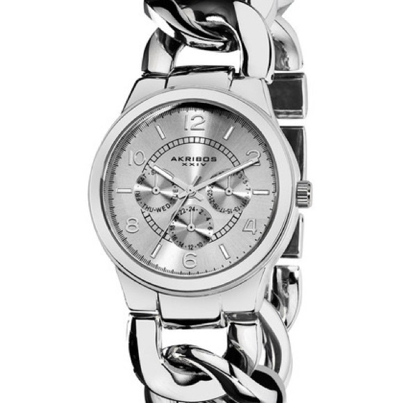 Akribos XXIV bold bracelet style watch. Never used - Picture 2 of 5